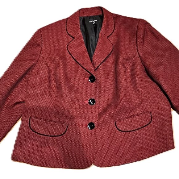 24W Red/black Suit Bazer long sleeve - Picture 1 of 2